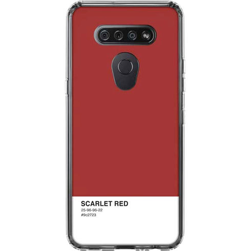 Scarlet Red LG K51/Q51 Clear Case