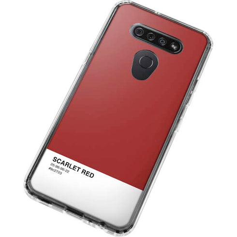 Scarlet Red LG K51/Q51 Clear Case