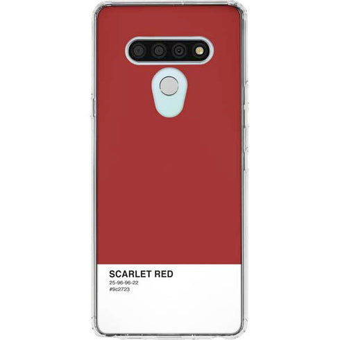 Scarlet Red LG Stylo 6 Clear Case