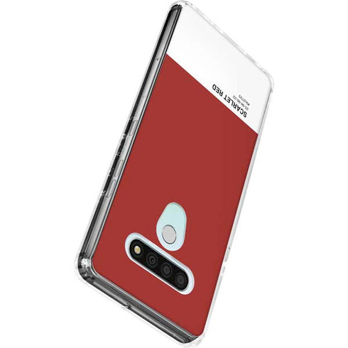 Scarlet Red LG Stylo 6 Clear Case