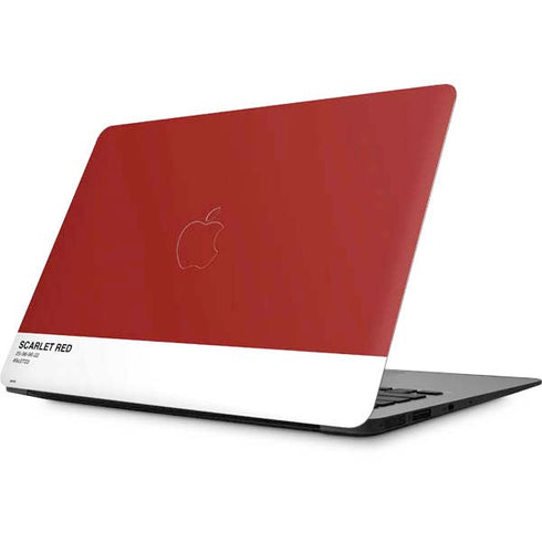 Scarlet Red Apple MacBook Skin