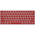 Scarlet Red Magic Keyboard Skin