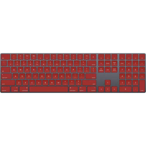 Scarlet Red Magic Keyboard with Numeric Keypad Skin