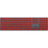 Scarlet Red Magic Keyboard with Numeric Keypad Skin