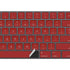 Scarlet Red Magic Keyboard with Numeric Keypad Skin