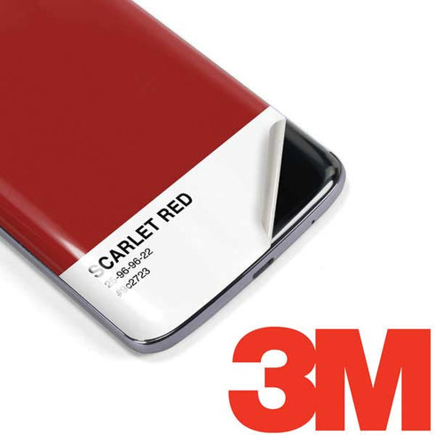 Scarlet Red Moto E5 Plus Skin