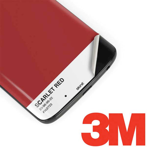 Scarlet Red Moto G6 Skin