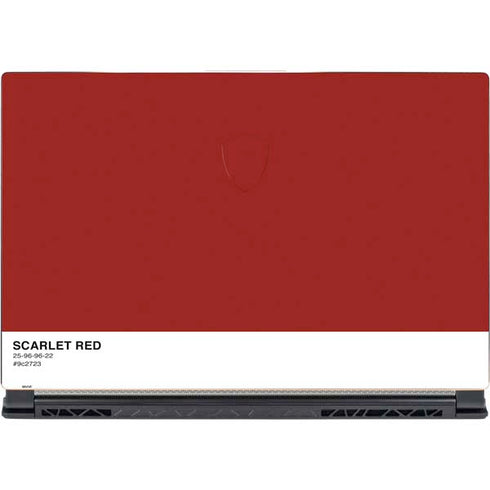 Scarlet Red MSI GS65 Stealth Laptop Skin