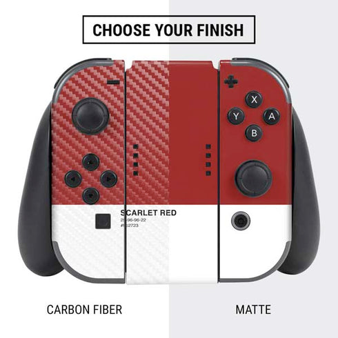 Scarlet Red Nintendo Switch Bundle Skin