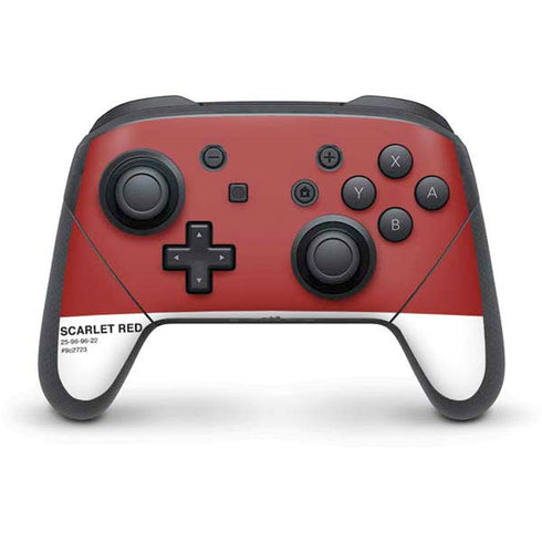 Scarlet Red Nintendo Switch Pro Controller Skin