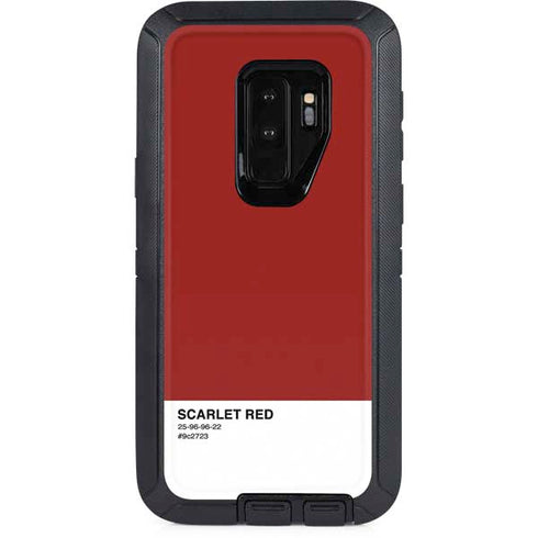 Scarlet Red Otterbox Defender Galaxy Skin
