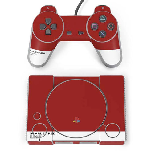 Scarlet Red PlayStation Classic Bundle Skin