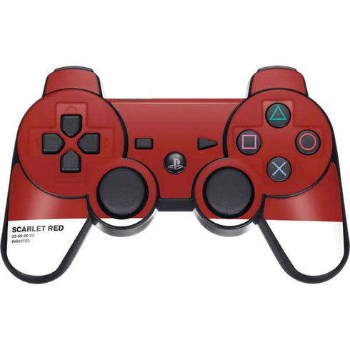 Scarlet Red PS3 Dual Shock wireless controller Skin