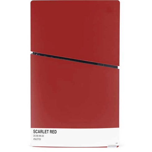 Scarlet Red PS5 Slim Digital Edition Bundle Skin