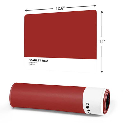 Scarlet Red Gaming Mouse Pad