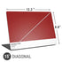 Scarlet Red Universal Laptop 15in (12.2 x 8.8in) Skin