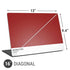 Scarlet Red Universal Laptop 16in (13 x 9.4in) Skin