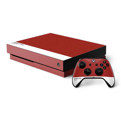 Scarlet Red Xbox One X Bundle Skin