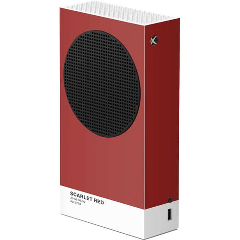 Scarlet Red Xbox Series S Console Skin