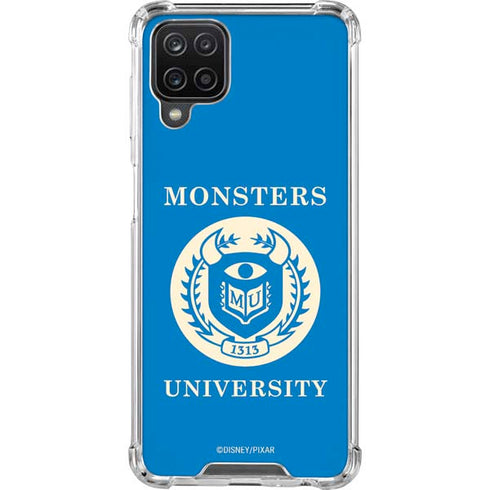 Disney Monsters University School’s Emblem Galaxy A12 Clear Case