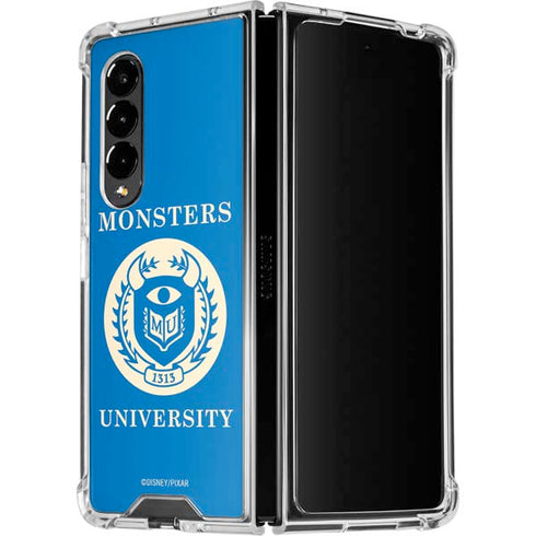 Disney Monsters University School’s Emblem Galaxy Z Fold4 5G Clear Case