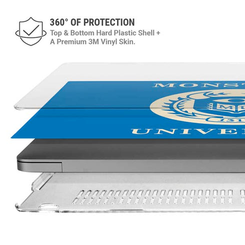 Disney Monsters University School’s Emblem MacBook Pro 16in (2021-25) Case plus Skin