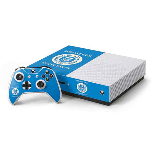 Disney Monsters University School’s Emblem Xbox One S Console and Controller Bundle Skin