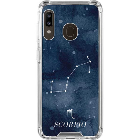 Scorpio Constellation Galaxy A30 Clear Case