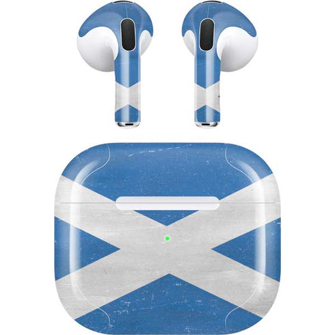 Scotland Flag Distressed Apple AirPods (3rd Gen 2021) Skin