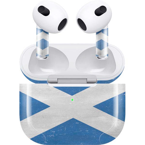 Scotland Flag Distressed Apple AirPods (3rd Gen 2021) Skin