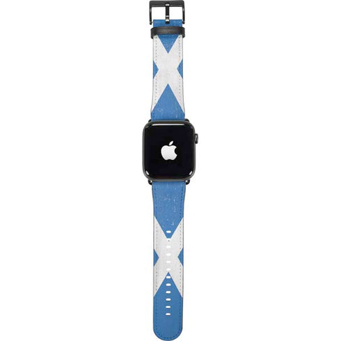 Scotland Flag Distressed Apple Watch Band 42-44mm