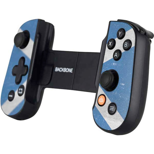 Scotland Flag Distressed Backbone One for iPhone Game Controller Skin