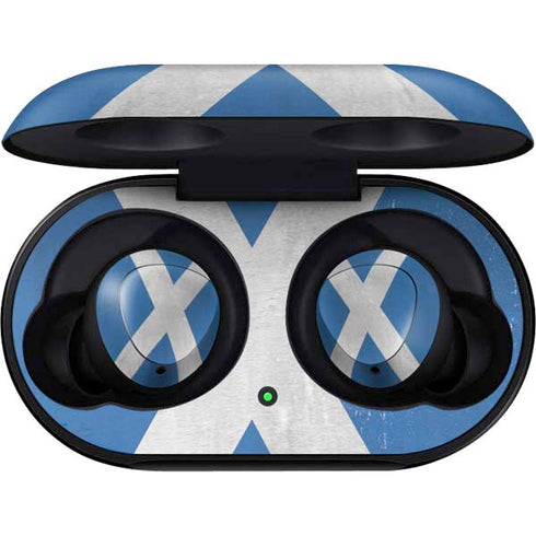Scotland Flag Distressed Galaxy Buds Skin