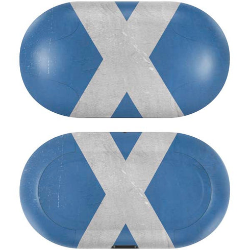 Scotland Flag Distressed Galaxy Buds Skin