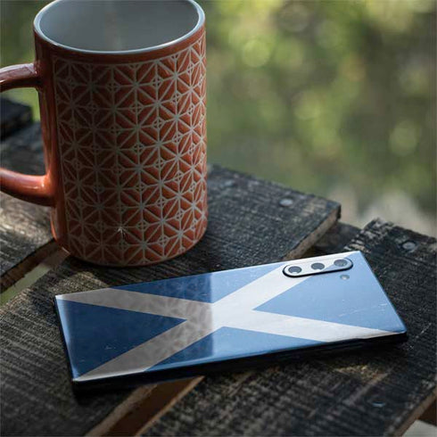Scotland Flag Distressed Galaxy Note 10 Skin