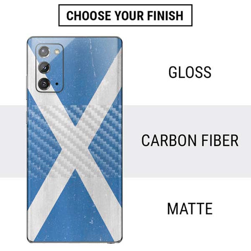 Scotland Flag Distressed Galaxy Note20 5G Skin