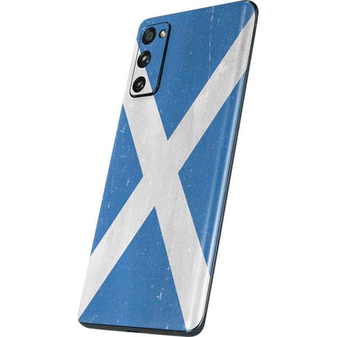 Scotland Flag Distressed Galaxy S20 Fan Edition Skin