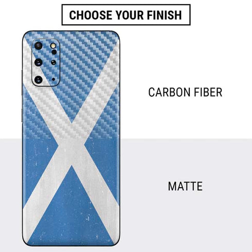 Scotland Flag Distressed Galaxy S20 Plus Skin