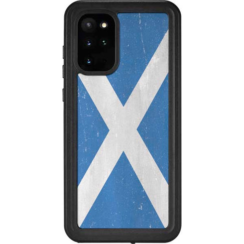 Scotland Flag Distressed Galaxy S20 Plus Waterproof Case