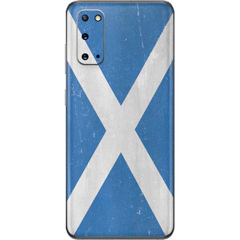 Scotland Flag Distressed Galaxy S20 Skin