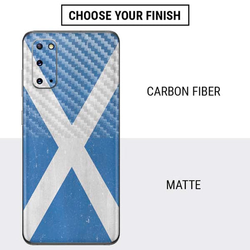 Scotland Flag Distressed Galaxy S20 Skin