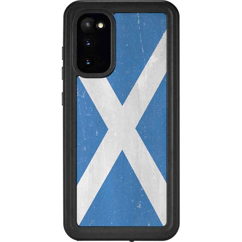 Scotland Flag Distressed Galaxy S20 Waterproof Case
