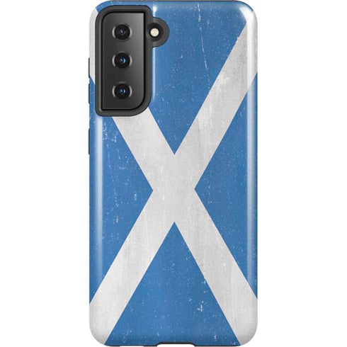 Scotland Flag Distressed Galaxy S21 5G Pro Case