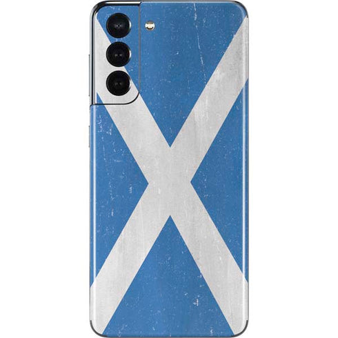 Scotland Flag Distressed Galaxy S21 5G Skin