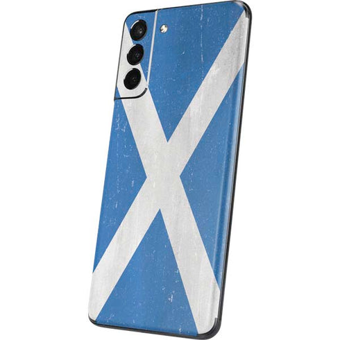 Scotland Flag Distressed Galaxy S21 Plus 5G Skin