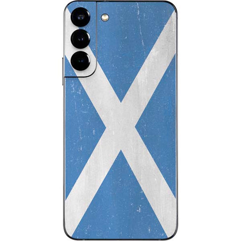 Scotland Flag Distressed Galaxy S22 Plus Skin