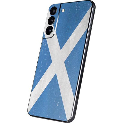Scotland Flag Distressed Galaxy S22 Plus Skin