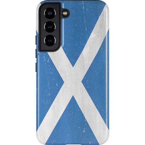 Scotland Flag Distressed Galaxy S22 Pro Case