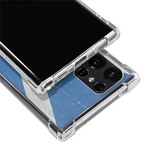 Scotland Flag Distressed Galaxy S22 Ultra Clear Case
