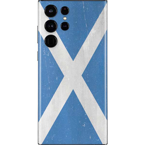 Scotland Flag Distressed Galaxy S22 Ultra Skin
